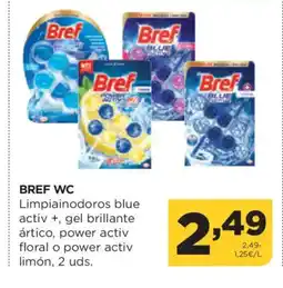 Alimerka BREF WC Limpiainodoros blue activ +, gel brillante ártico, power activ floral o power activ limón oferta