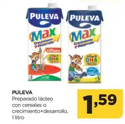 Alimerka PULEVA Preparado lácteo con cereales o crecimiento+desarrollo oferta