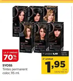 Alimerka SYOSS Tintes permanent color oferta