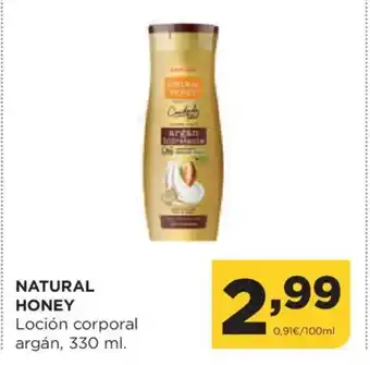 Alimerka NATURAL HONEY Loción corporal argán oferta