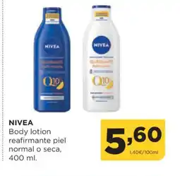 Alimerka NIVEA Body lotion reafirmante piel normal o seca oferta