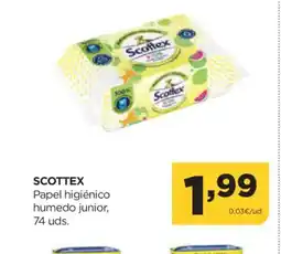 Alimerka SCOTTEX Papel higiénico humedo junior oferta
