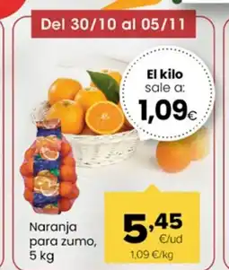 Autoservicios Familia Naranja para zumo oferta