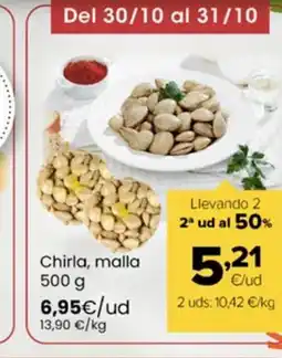 Autoservicios Familia Chirla, malla oferta