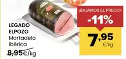 Autoservicios Familia LEGADO ELPOZO Mortadela ibérica oferta