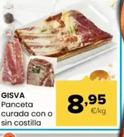 Autoservicios Familia GISVA Panceta curada con o oferta