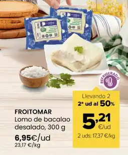 Autoservicios Familia FROITOMAR Lomo de bacalao desalado oferta