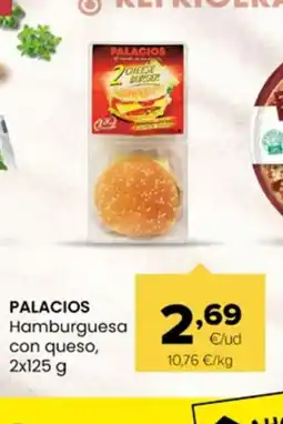 Autoservicios Familia PALACIOS Hamburguesa con queso oferta