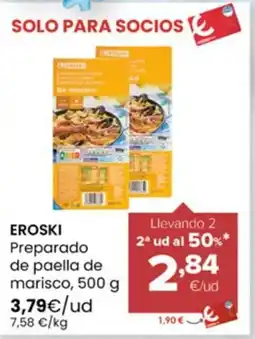 Autoservicios Familia EROSKI Preparado de paella de marisco oferta