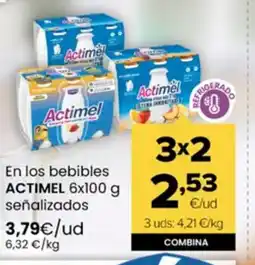 Autoservicios Familia ACTIMEL En los bebibles oferta