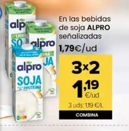 Autoservicios Familia ALPRO En las bebidas de soja señalizadas oferta