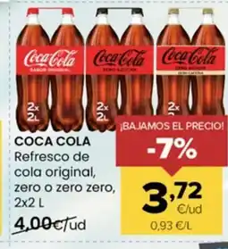 Autoservicios Familia COCA COLA Refresco de cola original, zero o zero zero oferta