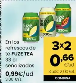 Autoservicios Familia FUZE TEA En lod refrescos de té oferta