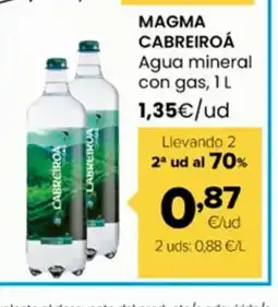 Autoservicios Familia MAGMA CABREIROÁ Agua mineral con gas oferta