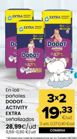 Autoservicios Familia DODOT ACTIVITY EXTRA En los pañales oferta