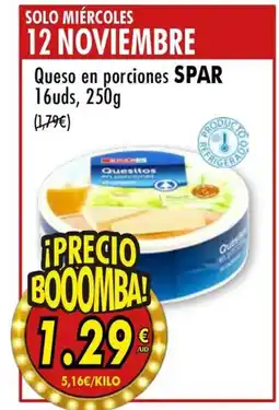 SPAR SPAR Queso en porciones oferta