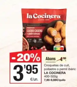 SPAR Fragadis LA COCINERA Croquetes de cuit, pollastre o pernil ibèric oferta
