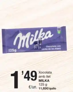 SPAR Fragadis MILKA Xocolata amb llet oferta