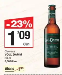 SPAR Fragadis VOLL DAMM Cervesa oferta