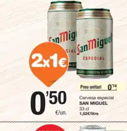 SPAR Fragadis SAN MIGUEL Cervesa especial oferta