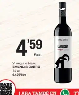 SPAR Fragadis EMENDIS CABRO Vi negre o blanc oferta
