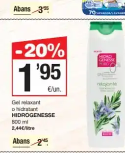SPAR Fragadis HIDROGENESSE Gel relaxant o hidratant oferta
