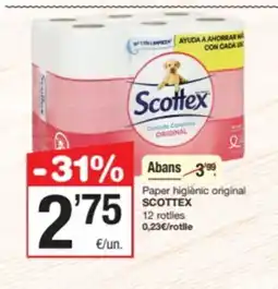 SPAR Fragadis SCOTTEX Paper higiènic original oferta