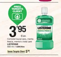 SPAR Fragadis LISTERINE Col-lutori bucal zero, menta fresca, mentol o total care oferta