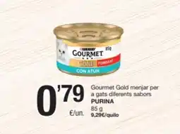 SPAR Fragadis PURINA Gourmet Gold menjar per a gats diferents sabors oferta
