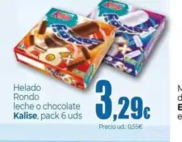 Unide Supermercados KALISE Helado rondo leche o chocolate oferta
