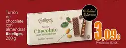 Unide Supermercados IFA ELIGES Turrón de chocolate con almendras oferta