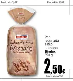 Unide Supermercados BIMBO Pan rebanada estilo oferta