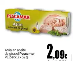 Unide Supermercados PESCAMAR Atún en aceite de girasol oferta
