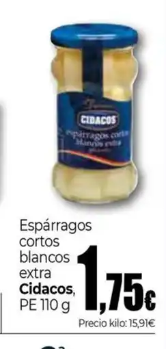 Unide Supermercados CIDACOS Espárragos cortos blancos extra oferta