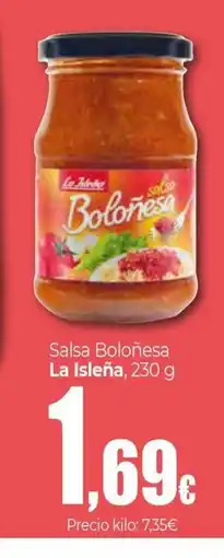 Unide Supermercados LA ISLEÑA Salsa Boloñesa oferta