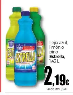 Unide Supermercados ESTRELLA Lejía azul, limón o pino oferta