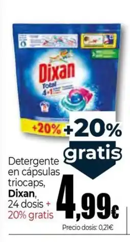 Unide Supermercados DIXAN Detergente en cápsulas triocaps oferta