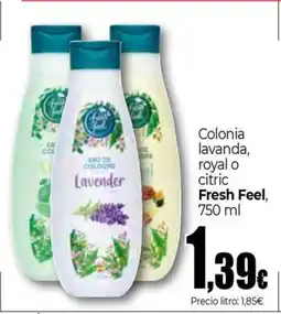 Unide Supermercados FRESH FEEL Colonia lavanda, royal o citric oferta