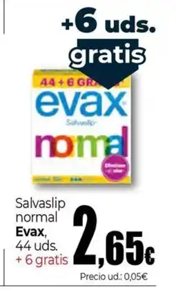 Unide Supermercados EVAX Salvaslip normal oferta