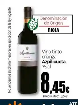 Unide Supermercados AZPILICUETA Vino tinto crianza oferta