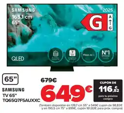 Carrefour SAMSUNG TV 65" TQ65Q7F5AUXXC oferta