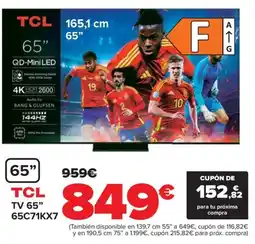 Carrefour TCL Tv 65" 65c71kx7 oferta
