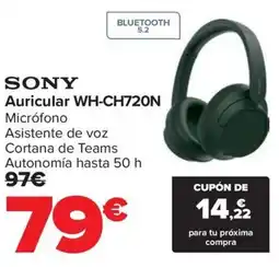 Carrefour SONY Auricular WH-CH720N oferta