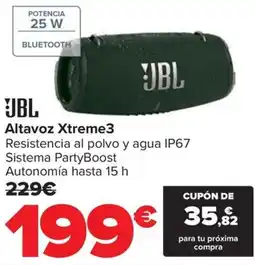 Carrefour JBL Altavoz Xtreme3 oferta