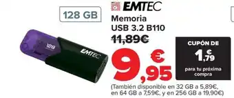 Carrefour EMTEC Memoria USB 3.2 B110 oferta