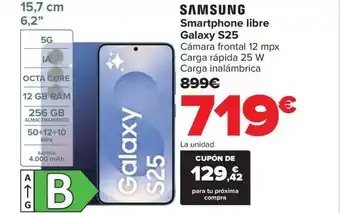 SAMSUNG Smartphone libre Galaxy S25