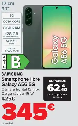 Carrefour SAMSUNG Smartphone libre Galaxy A56 5G oferta