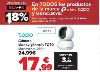 Carrefour TAPO Cámara videovigilancia TC70 oferta