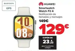 Carrefour HUAWEI Smartwatch Watch Fit 4 oferta