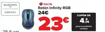Carrefour NGS Ratón Infinity RGB oferta